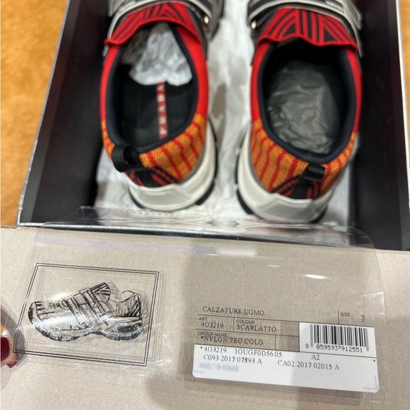 Men’s Prada Calzature Uomo sneaker with Velcro, size UK 7 (US 8) - Picture 4 of 5